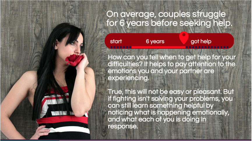 struggling couples wait 6 years on average to seek help